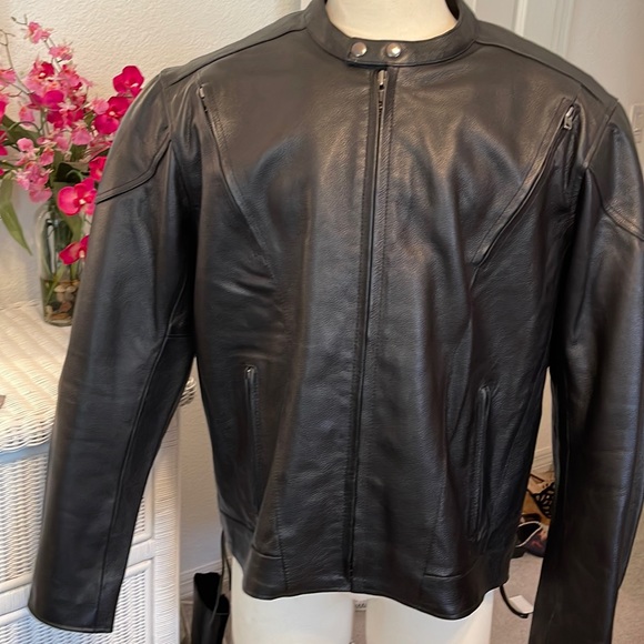Mens Leather Bikerriding Jacket 